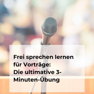 Frei sprechen lernen