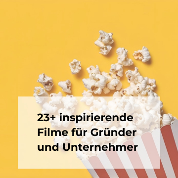 Filme Unternehmer Gründer Bild mit Popcorntüte