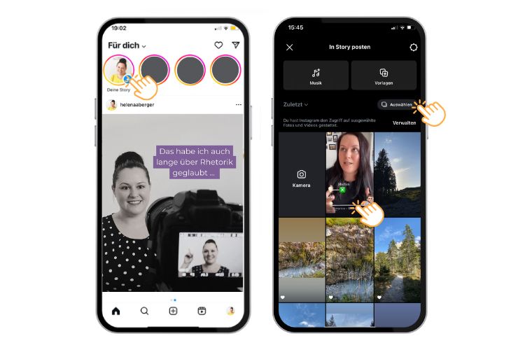 Instagram Story Anleitung
