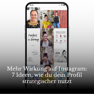 Blog Bild mit Smartphone und Instagram Feed Screenshot