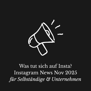 Megafon auf schwarzem Hintergrund mit Titel als Text